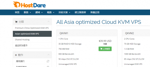 2019年HostDare黑五75折优惠码 CN2线路 $29.99/年-Boxdiary